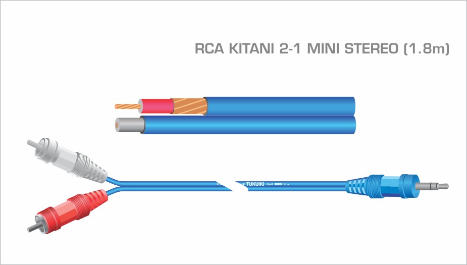 Rca Kitani 2T 1L Mini Stereo Blue 1.8Mtr